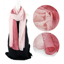 Fashion Silk emboidery scarf with Sequins